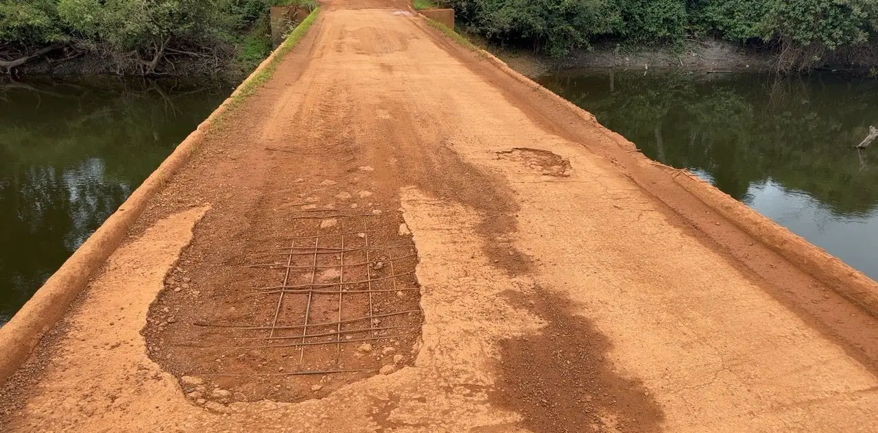 Associação aponta riscos e solicita reparos na ponte sobre o Rio Urubu, entre a TO-255 e a TO-181, em Lagoa da Confusão