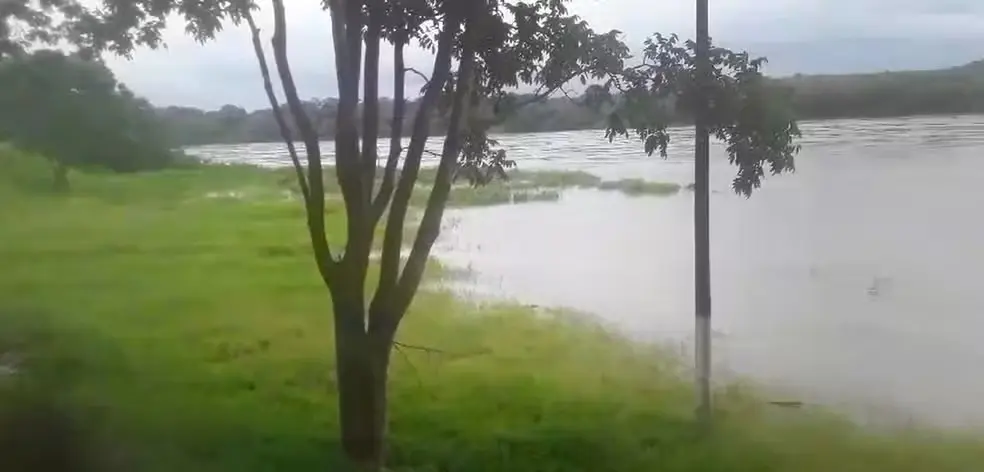 Rio em Paranã, no Tocantins — Foto: Reprodução