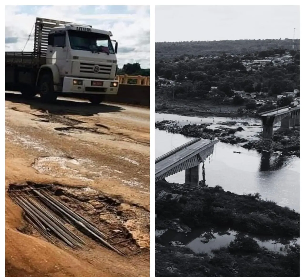 Tragédia na ponte! Moradores relatam o descaso e falta de manutenção na ponte que liga os estados do Tocantins e Maranhão, que desabou neste domingo