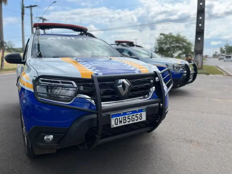 Carro da Polícia Militar do Tocantins — Foto: PM-TO/Divulgação