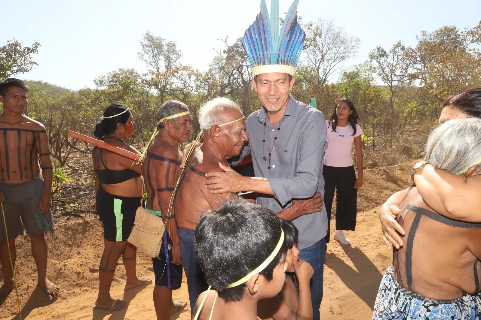 Durante o Encontro do Clã Xerente, realizado no território Xerente, o secretário dos Povos Originários e Tradicionais, Paulo Xerente, reforça o compromisso com os eventos tradicionais desse povo