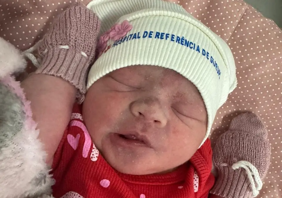 Manoela Martins Xavier é a primeira bebê a nascer em 2025 no Hospital Regional de Gurupi