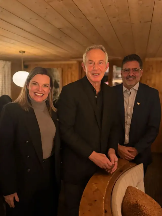 Em Davos, comitiva do Tocantins participa de reunião com Tony Blair; Claudia Lelis destaca compromisso com a sustentabilidade
