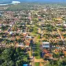 Cidade de Araguatins, região do Bico do Papagaio. — Foto: drone_araguatins/ Redes Sociais