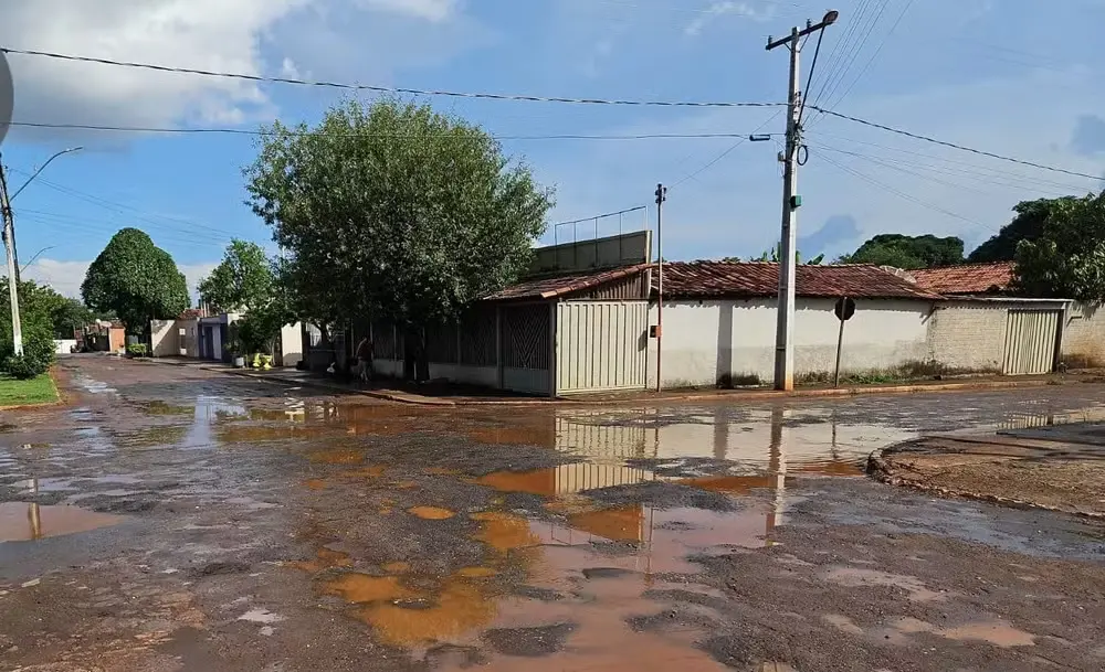 Rua da cidade de Tocantinópolis — Foto: Divulgação/ Prefeitura de Tocantinópolis
