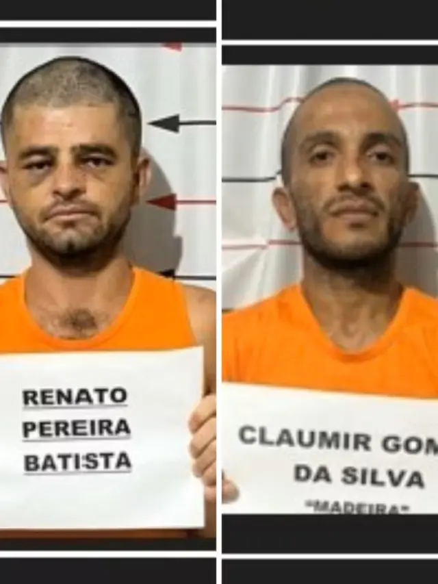 Polícia divulga fotos de fugitivos de presídio no interior do Tocantins