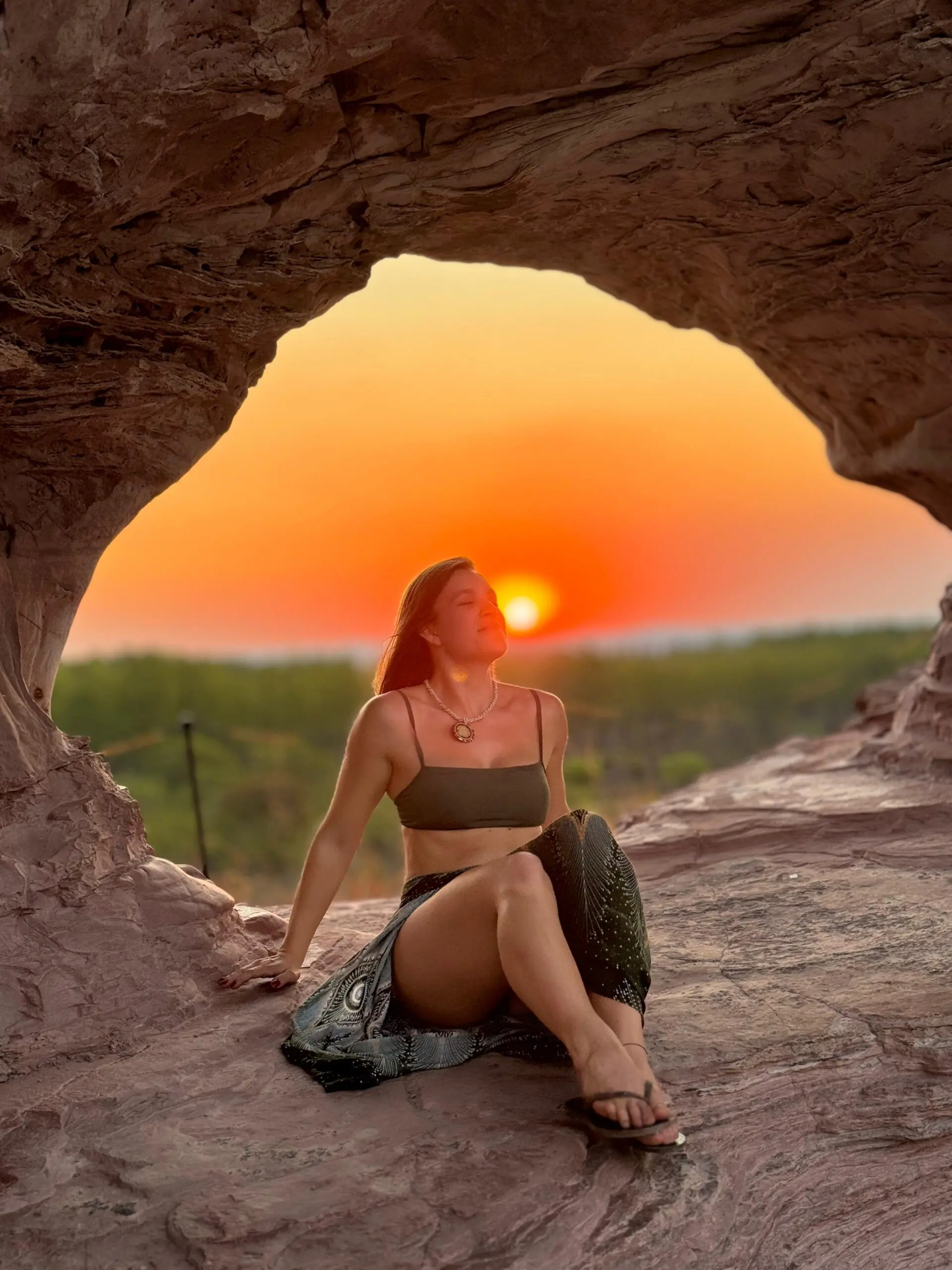  Larissa Gradin, médica paulista, na Pedra Furada quando visitou o Jalapão ano passado - Foto: Arquivo pessoal