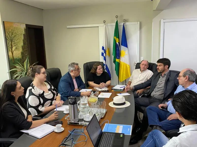 Secretária Dhieine Caminski (ao centro) apresentou aos secretários seis obras que serão construídas em Palmas – Foto: Miller Freitas/Semus