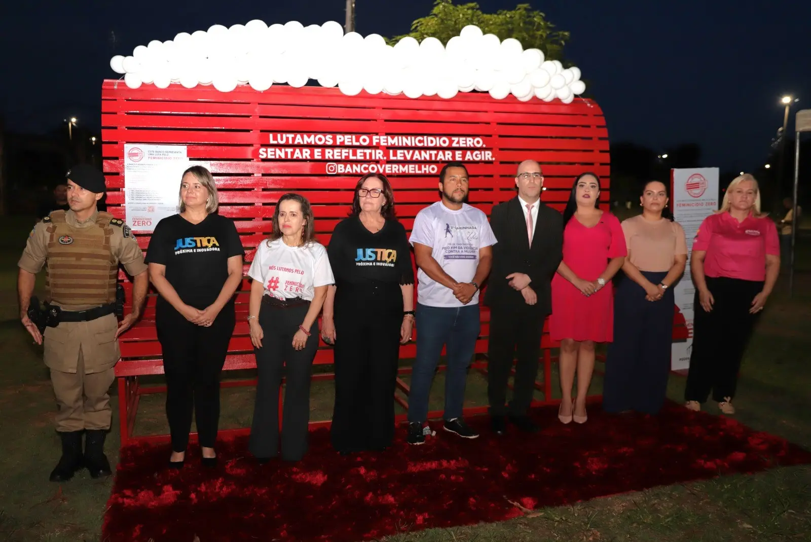 Araguaína recebe no Parque Cimba monumento símbolo da campanha contra o feminicídio