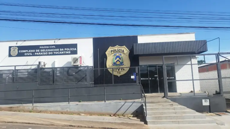 Sede da Polícia Civil em Paraíso do Tocantins — Foto: DICOM SSP TO