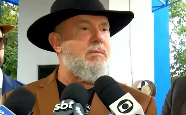 Ex-governador Mauro Carlesse deixa prisão no Quartel do Comando Geral da Polícia Militar do Tocantins — Foto: Reprodução/TV Anhanguera