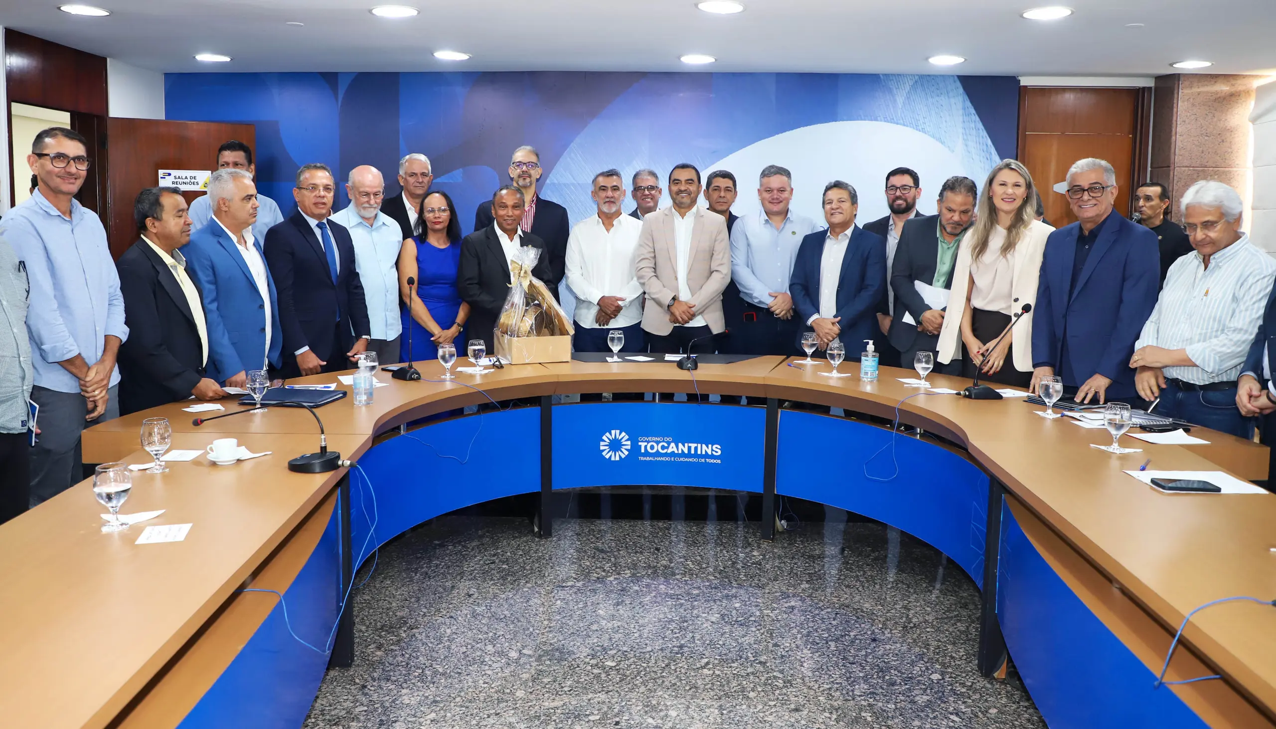 Reunião também tratou da implantação de consultoria especializada para impulsionar a suinocultura - Foto: Antônio Gonçalves/Governo do Tocantins