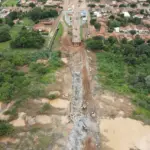 Metade dos destroços da ponte Juscelino Kubitschek de Oliveira foram retirados após implosão — Foto: Divulgação/DNIT