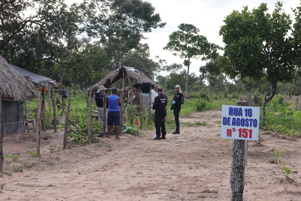 Mandados foram cumpridos em uma fazenda e um assentamento em Palmeirante - Luiz de Castro/Governo do Tocantins