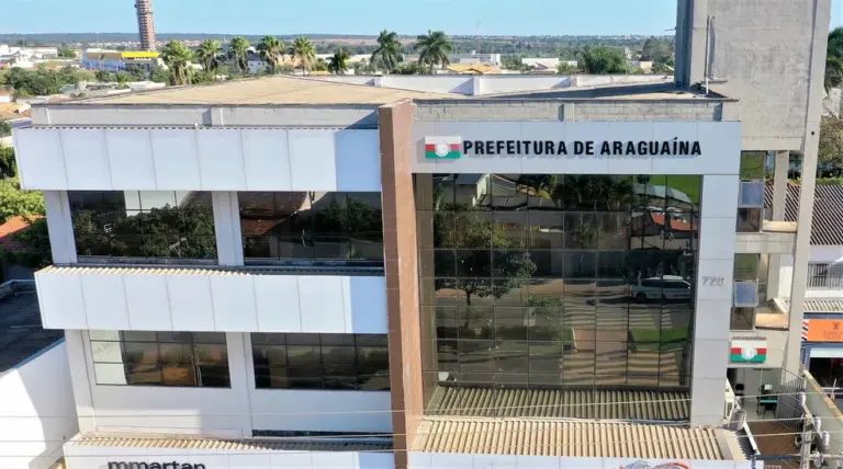 Prédio da Prefeitura de Araguaína — Foto: Marcos Filho Sandes/Secom Araguaína