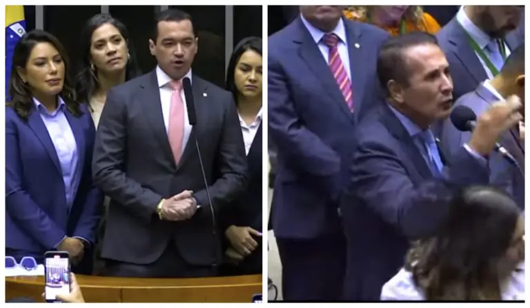 Deputados se estranham em meio a polêmica de Colinas: Ao lado de Naiara, Guimarães condena fala de Kasarin na tribuna; Gaguim defende: “quando ele fala bala, é balinha”
