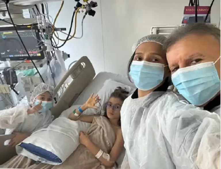 Filho de Eduardo Siqueira Campos recebe alta após ficar dias internado com miocardite viral — Foto: Reprodução/Redes sociais/Eduardo Siqueira Campos
