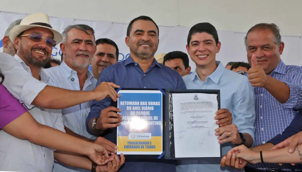 Com investimento de R$ 14 milhões, governador Wanderlei Barbosa assina retomada das obras do Anel Viário de Paraíso com entrega prevista para este ano - Foto: Antonio Gonçalves/Governo do Tocantins Com investimento de R$ 14 milhões, governador Wanderlei Barbosa assina retomada das obras do Anel Viário de Paraíso com entrega prevista para este ano - Foto: Antonio Gonçalves/Governo do Tocantins