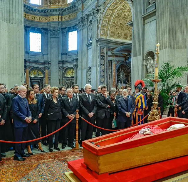 Lula e comitiva brasileira desembarca em Roma e participar do velório do papa Francisco - Reprodução/Rede Social X
