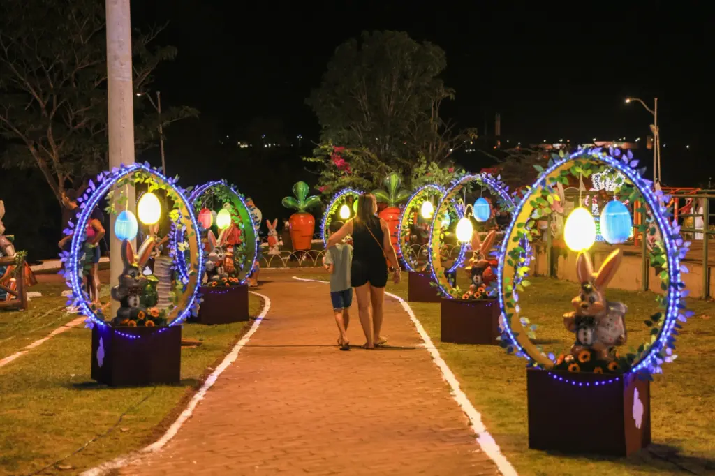 Famílias palmenses prestigiam Páscoa dos Sonhos no Parque Cesamar Famílias palmenses prestigiam Páscoa dos Sonhos no Parque Cesamar
