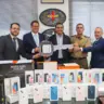 Governador Wanderlei Barbosa participa da entrega de smartphones e caminhão baú doados pela Receita Federal à Polícia Militar - Foto: Esequias Araújo/Governo do Tocantins