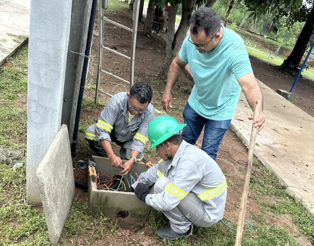 Parque e praças em Gurupi são alvo de furtos de fios elétricos; prefeitura pede ajuda da população com denúncias 