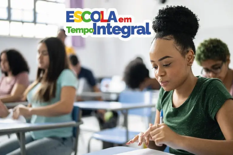 O programa Escola em Tempo Integral teve 965 mil matrículas de tempo integral declaradas no ciclo 2023-2024, para a educação básica - Foto: Divulgação/MEC O programa Escola em Tempo Integral teve 965 mil matrículas de tempo integral declaradas no ciclo 2023-2024, para a educação básica - Foto: Divulgação/MEC
