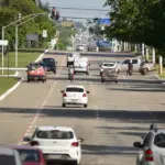 Tr&acirc;nsito em avenida no centro de Palmas, Tocantins &mdash; Foto: Lia Mara/Prefeitura de Palmas