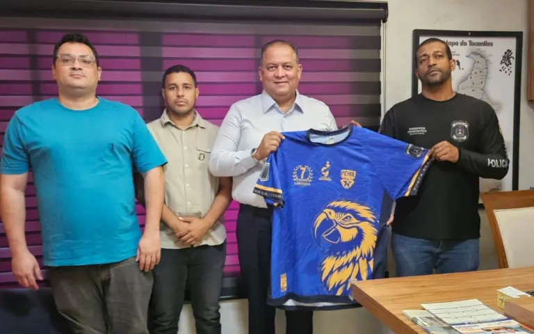 Vice-presidente do Senado, Eduardo Gomes, recebe representantes do SINDIPPEN-TO e reafirma apoio à valorização da Polícia Penal