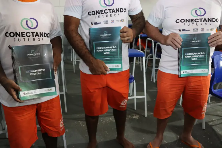 Projeto Conectando Futuros conta com três cursos: Desenvolvimento de Jogos Digitais, Letramento Digital e Programação de Serviços Web - Foto:  Márcia Rosa/Governo do Tocantins