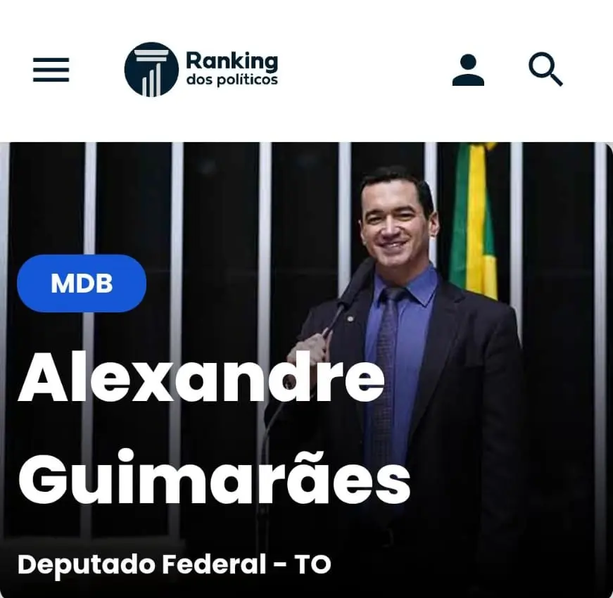 Alexandre Guimarães comemora ser apontado em 1º lugar no Ranking dos Políticos: “humildade e gratidão” Alexandre Guimarães comemora ser apontado em 1º lugar no Ranking dos Políticos: “humildade e gratidão”