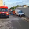Mulher vai parar debaixo de picape após acidente de trânsito em Araguaína — Foto: Divulgação/Corpo de Bombeiros