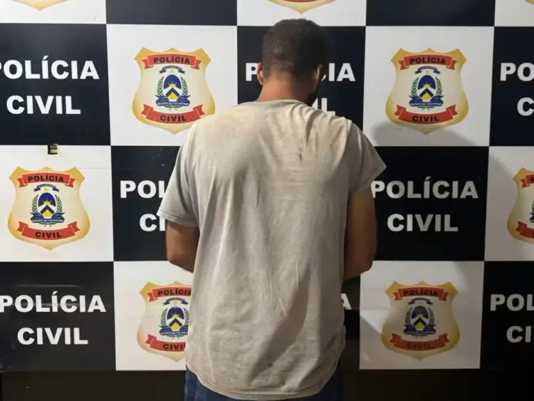 Suspeito foi preso temporariamente — Foto: Polícia Civil/ Divulgação