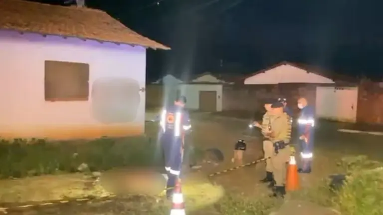 
Crime aconteceu no setor Coimbra em Araguaína — Foto: Alta Tensão- TO/Divulgação