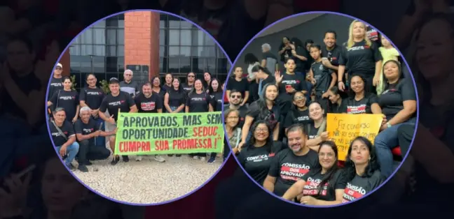 Aprovados no concurso da Seduc 2023 realizam vigília pacífica em frente ao fórum nesta 6ª
