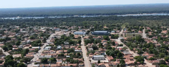 Vista aérea do município de Peixe - Foto: Divulgação/Prefeitura de Peixe