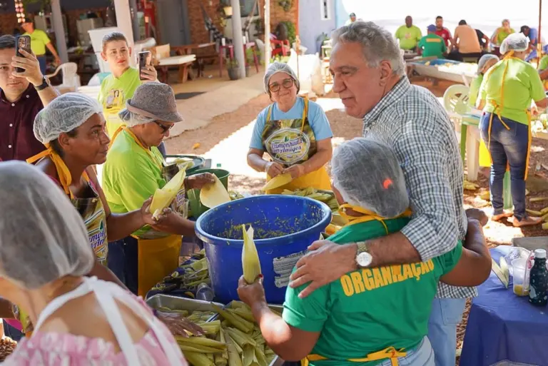 Vice Laurez retoma andanças e participa  da tradicional pamonhada dos Amigos em Pium