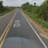 Acidente aconteceu na TO-164, perto de Araguanã — Foto: Divulgação/Google Street View