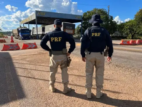 Policiais rodoviários federais durante a Operação Corpus Christi 2025 no Tocantins — Foto: Divulgação/PRF