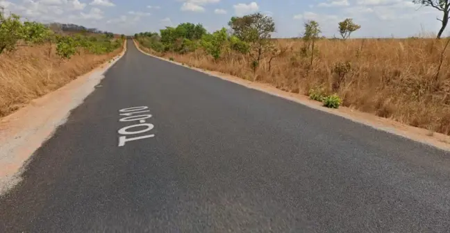 Acidente com vítima aconteceu em trecho da TO-010 — Foto: Divulgação/Google Street View