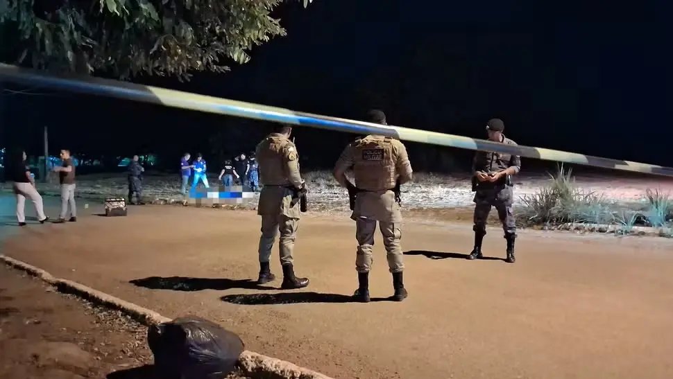 Vítima foi assassinada na Avenida Contorno, em Palmas — Foto: Reinaldo Carvalho/g1 Tocantins