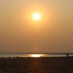 Por do sol na Praia da Graciosa, em Palmas — Foto: Djavan Barbosa/Jornal do Tocantins