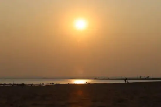 Por do sol na Praia da Graciosa, em Palmas — Foto: Djavan Barbosa/Jornal do Tocantins