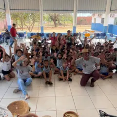 Coletivo Luzis da Cultura leva arte e cinema às escolas de Luzimangues