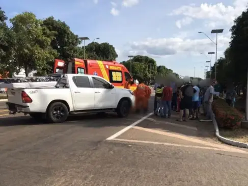 Acidente aconteceu na manhã desta sexta-feira (6), em Guaraí — Foto: Marcelo Gris/Portal Guaraí Notícias