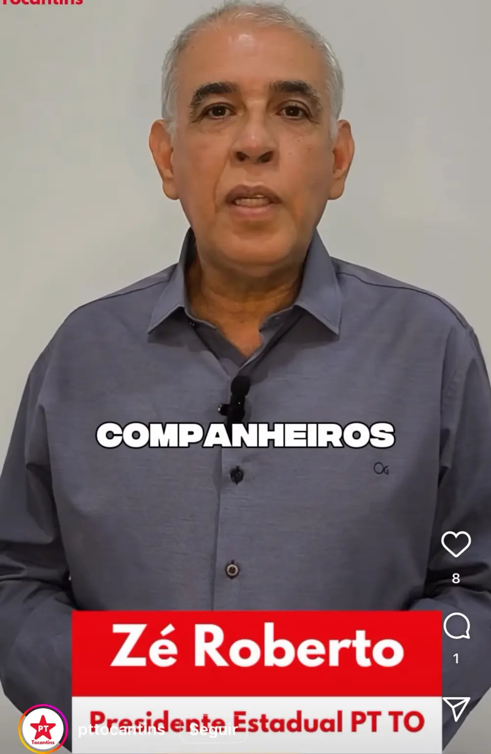 Lula no Tocantins: PT convoca militância e reforça regras de segurança