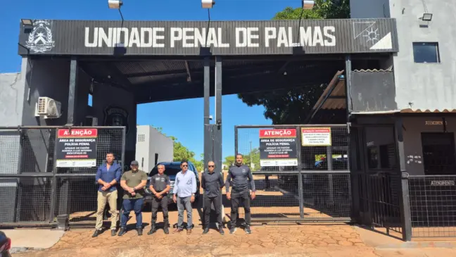 Unidade Penal Regional de Palmas, uma das maiores do Estado, foi inspecionada - Foto: Nayla Oliveira/Governo do Tocantins