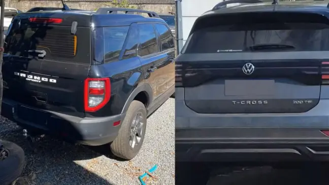 Veículos apreendidos já estavam com terceiros, segundo a polícia — Foto: Divulgação/Polícia Civil
