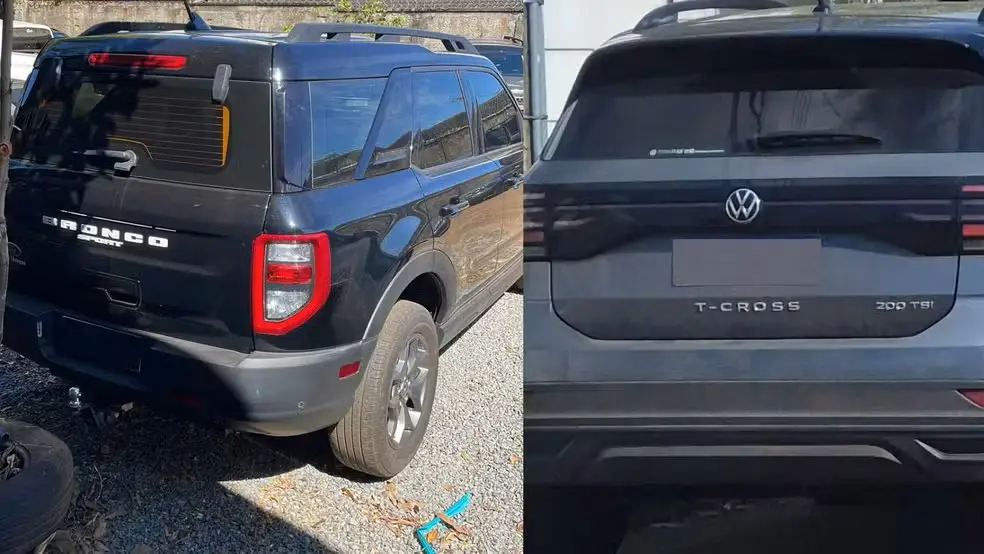 Veículos apreendidos já estavam com terceiros, segundo a polícia — Foto: Divulgação/Polícia Civil