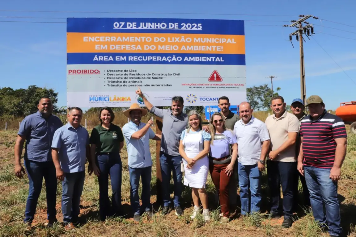 2º Sepultamento de Lixão em Muricilândia - Foto: Marcel de Paula/Governo do Tocantins